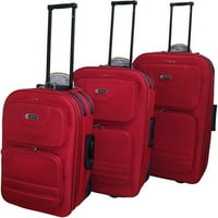 Általános utazási koncepciók Collins 3 darabos poggyászkészlet, piros