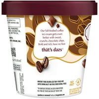 -Dazs Coffee Chip Ice Cream Fl. Oz. Csésze