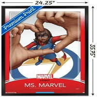 Marvel Comics-Ms. Marvel-Ms. Marvel Fali Poszter, 22.375 34 Keretes
