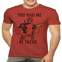 Marvel Deadpool Taco férfi és nagy férfi grafikus póló