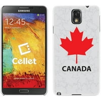 Cellet White Proguard tok Kanadával a juharleveles zászló a Samsung Galaxy Note 3 -hoz