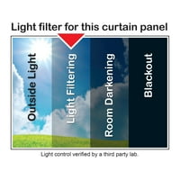 Mainstays napkelte fémes ablakfüggöny panel