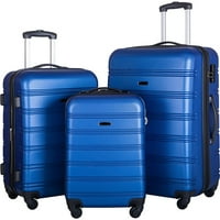 Hommoo könnyűsúlyú kibővíthető poggyász fonó kerekekkel, TSA-zár, 3 darabos készlet