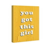 A Wynwood Studio tipográfia és idézi a fali művészet vászonnyomatait, a 'You Got This Girl' felhatalmazott nők idézeteit és mondásait
