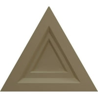 Ekena Millwork 19 W 5 8 H 1 8 P Háromszög Mennyezeti Medál, Kézzel Festett Zöld Arany