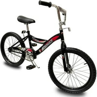 WonderWheels 20 BM S típusú keret kerékpár alátét fék egy hajtókar króm felnik Fekete gumiabroncs gyerek kerékpár-fekete