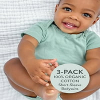 Őszinte baba ruházat kisfiú vagy lány nemi semleges organikus pamut rövid ujjú test