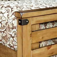 Amerikai bútorok Moira I Wood Panel Bed, Keleti King, viharvert elm