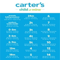 Carter gyermeke kislányok kislányok virág kardigán szett, darab, 0 hónap
