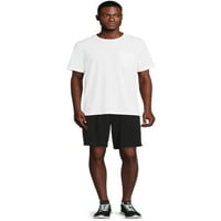 Atlétikai művek férfi rövid ujjú puha zseb póló, S-4XL méretű