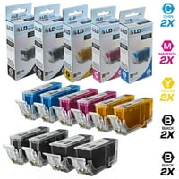 Kompatibilis Canon PGI CLI 10PK patronok: PGI220B BLK, CLI221B DYE BLK, CLI221C CIAN, CLI Magenta és CLI221Y Sárga