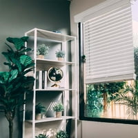 Chicology Fau Wood Blinds ablakárnyalatok ablakkezelések fehér, 49 W 36 H