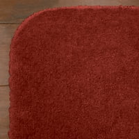 Jobb otthonok és kertek szilárd vörös nylon beltéri fürdőszobai szőnyeg, 24 X60