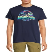 Jurassic Park férfi logó grafikus póló Rövid ujjú