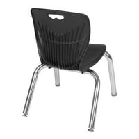 Kee 72 30 állítható magasságú mobil tantermi asztal-Bézs & Andy 12-in Stack székek-Fekete