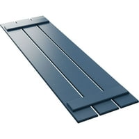 Ekena Millwork 1 8 W 74 H True Fit PVC három tábla egymástól Board-n-léc redőnyök, Sojourn Kék