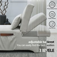 Aukfa egyszemélyes kanapé- multifunkcionális kabrió szék- kihúzható ágy-tároló táskák- Save- Beige