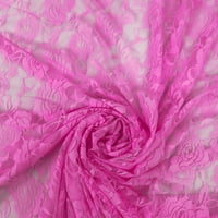 Róma textil nejlon spande csipke szövet rózsa kialakítással - rózsaszín paradicsom