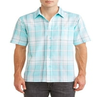 George férfi és nagy férfi rövid ujjú mikroszálas ing, akár 5xl méretű