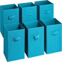 Sorbus Cube Tároló Tartályok-Aqua Blue Összecsukható Kosár Készlet