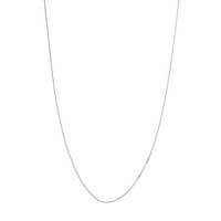 14K Fehér Arany Női 18 Bo lánc nyaklánc, nyomtávú és tavaszi gyűrű minőségű címkével