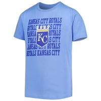 Ifjúsági Kék Kansas City Royals Ismételje Meg A Logó Pólót