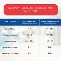-MED Unise Anti-embolia Comb magas kompressziós harisnya: H-500