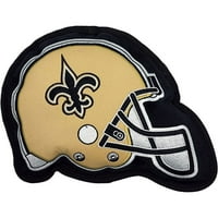 Háziállatok Első NFL New Orleans Saints Kemény sisak Pet Dog Toy prémium minősége beépített Squer Chew Toy-val