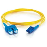 C2G LC-SC OS Duple egymódú PVC optikai kábel-sárga-patch kábel-16. ft-sárga