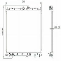 Denso radiátor 221-Fits select: 2004-MITSUBISHI Endeavour