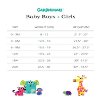 Garanimals Baby Boys rövid ujjú szilárd test, Méretek hónapok- hónapok