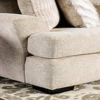 Amerika bútorok átmeneti szövet 2 darabos kanapé szett, bézs