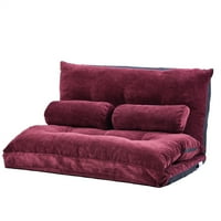 Aukfa padló kanapé- dupla qusape társalgó lusta kanapé hálószobához- Burgundia