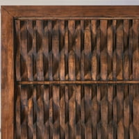 Amerikai bútorok Palermo Wood Panel Bed, Queen, meleg gesztenye