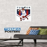 Trends International MLB Washington Nationals - Trea Turner Wall poszter 14.725 22.375 Fehér keretes változat