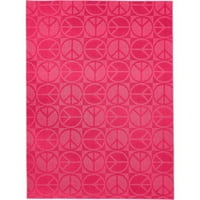 Garland szőnyegek béke fényes rózsaszín 6 '9' újdonság beltéri szőnyeg