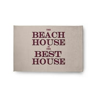 24 36 Egyszerűen a Daisy Beach House legjobb ház tengerparti stílusú zsenile szőnyeg, gesztenyebarna vörös