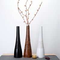 Villacera kézzel készített 18 magas mangó fa barna vékony üveg váza nagy