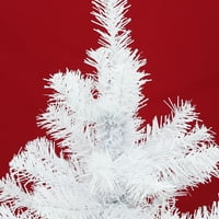 Baner Garden 8 ”klasszikus prémium mesterséges PVC fenyő karácsonyfa műanyag állvány ünnepi szezonban beltéri kültéri, kristályfehér