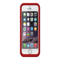 Otterbo Symmetry sorozat Apple iPhone 5 5s - Hátsó borító mobiltelefonhoz - polikarbonát, szintetikus gumi - tiszta, skarlát