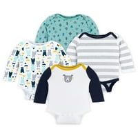 Little Star Baby Boy 4PK Hosszú ujjú body, méretű újszülött-hónapok