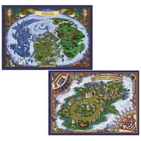& D ikonok A Realms: A Domain of Prismeer és a Witchlight Carnival Wall Map-Dungeons & Dragons kétoldalas Térkép - 29. 21