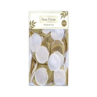 Amscan Collection prémium esküvői konfetti Szövet rózsaszirom Arany Fehér 300db