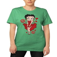 Betty Boop ruha és megcsókolja a grafikus pólót