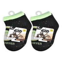 Csillagok háborúja Baby Yoda csecsemő és kisgyermek fiúk alacsony vágott zokni, 12- Pack, 12-5T