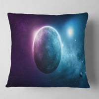 Designart Deep Space Planet - Space Throw párna - 18x18