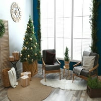 Egyszerűen százszorszép karácsonyi burgandy színű szétszórt fák téli puha fonott poliészter dekoratív dobási párna, 18 18