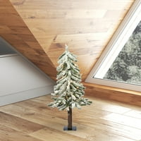 Vickerman 2 ' özönlöttek alpesi mesterséges karácsonyfa, tiszta fehér LED egyetlen penész LED lámpák