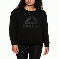 Reebok női Supersoft Gravity CrewNeck pulóver oldalsó zsebekkel