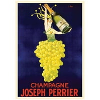 Védjegy képzőművészet pezsgő vászon művészet Joseph Perrier